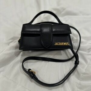 Jacquemus Black Mini Bag with Gold Accents